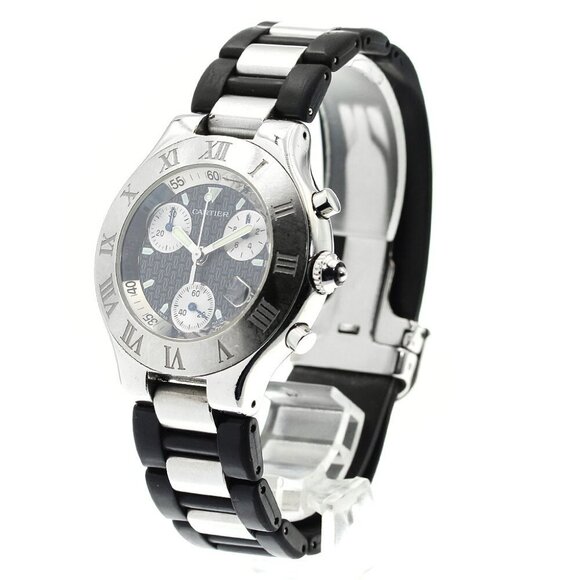 CARTIER CHRONOSCAPH W10125U2 Chronograph Quartz Men's Watch - Picture 2 of 11